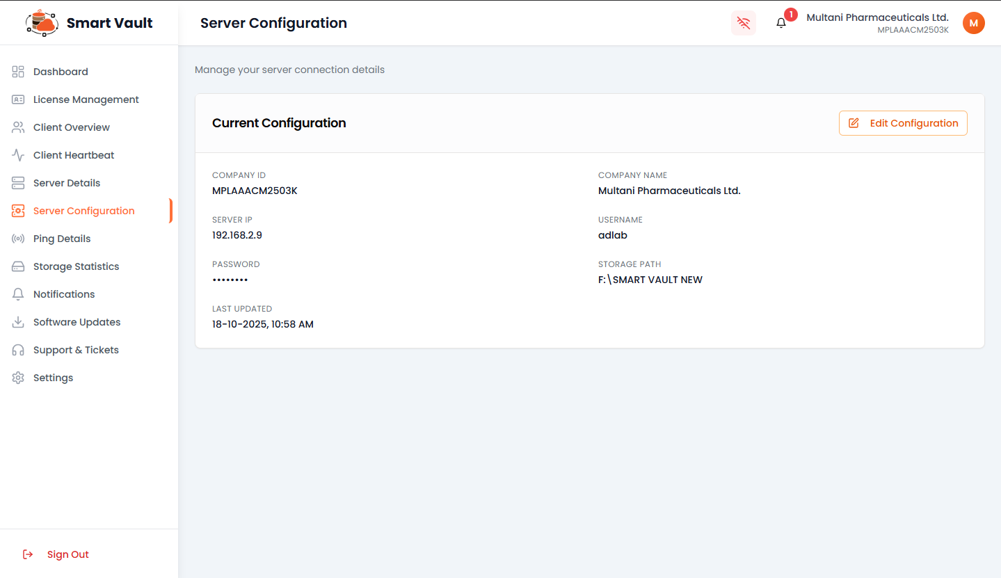 Server Configuration